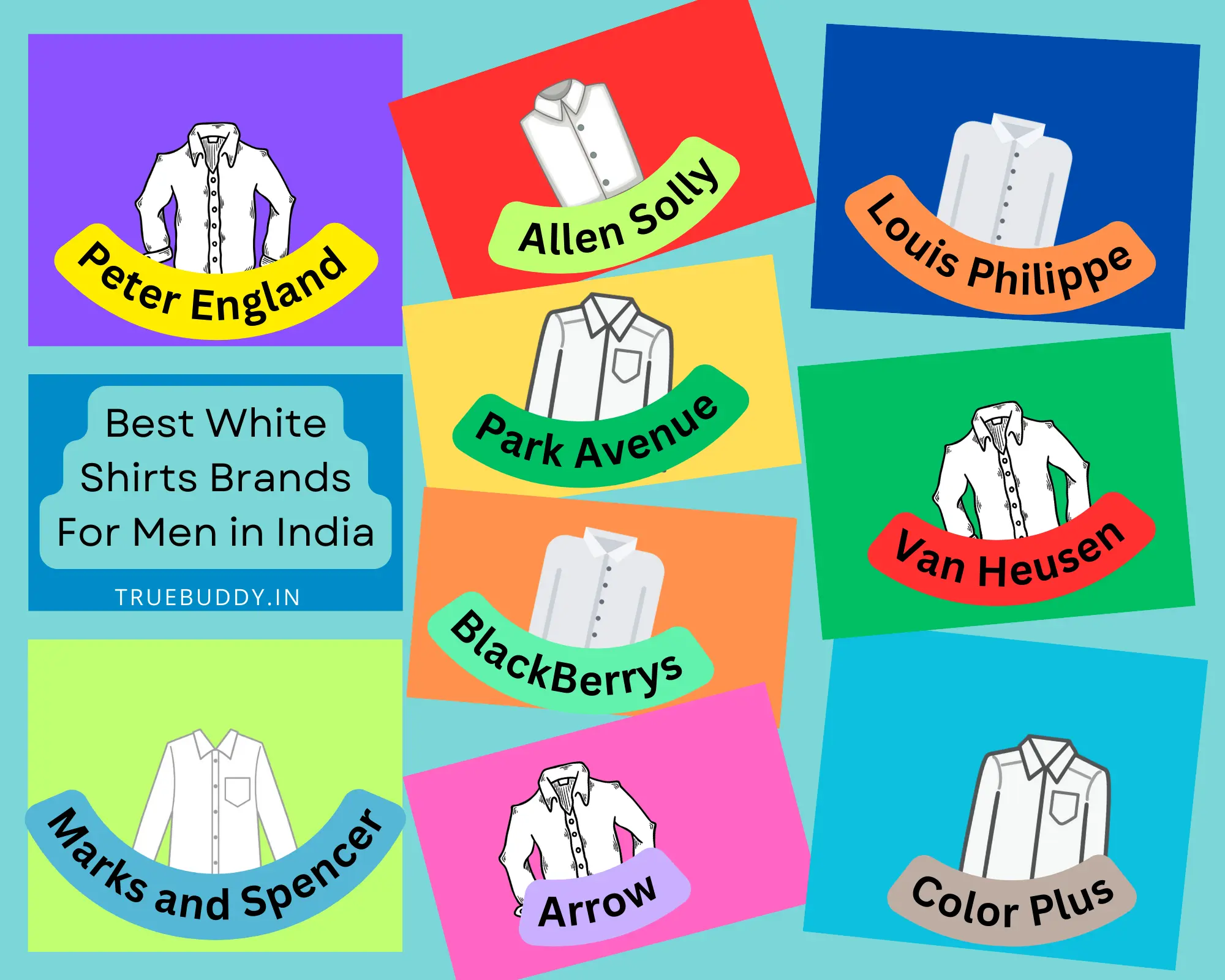 White Shirt Brands in India