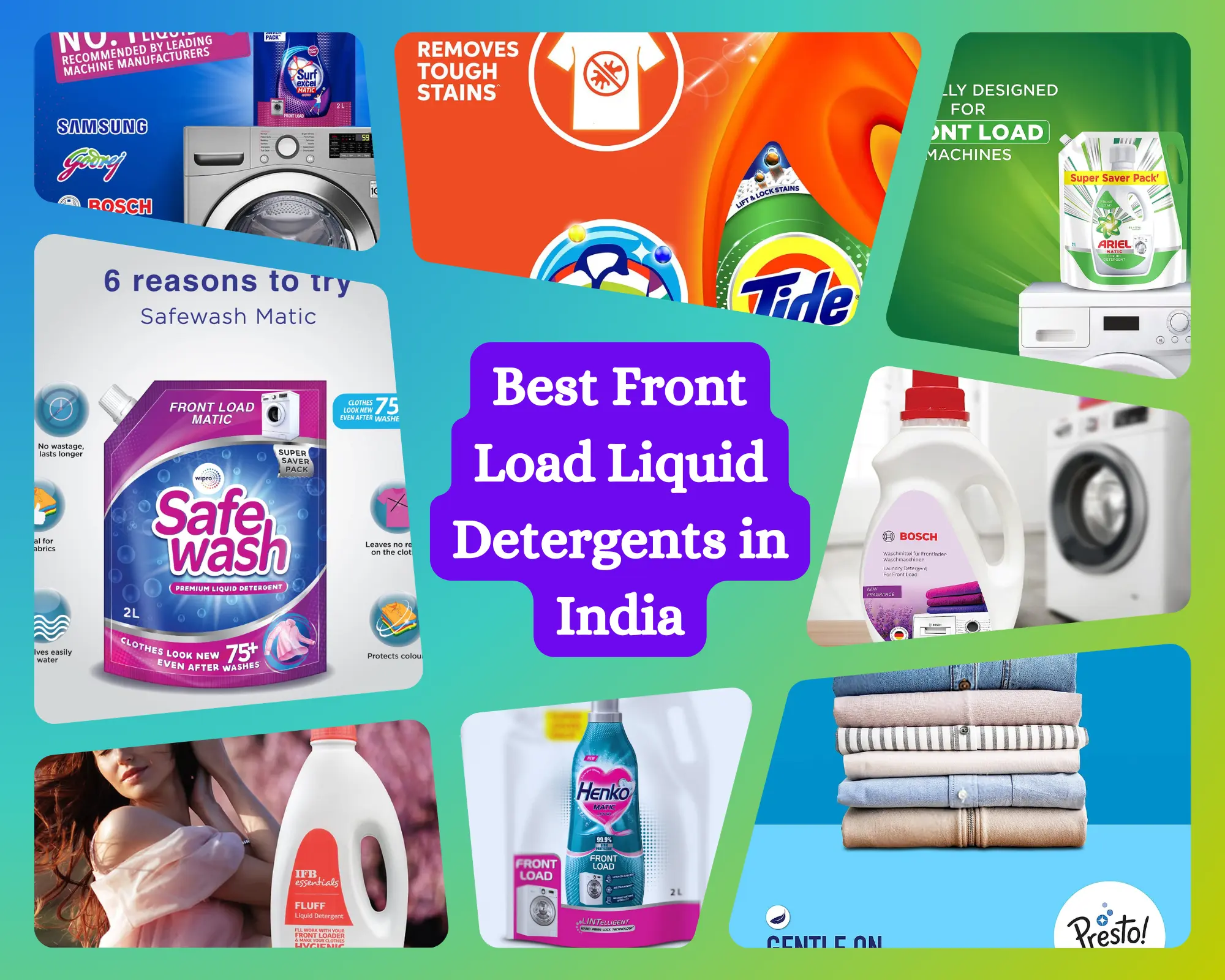 Best Front Load Liquid Detergents in India 