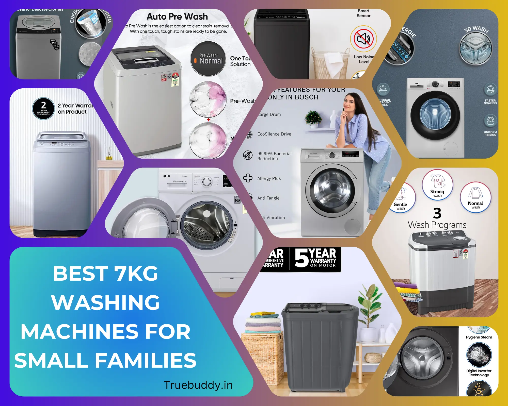 Best 7kg washing machines in India