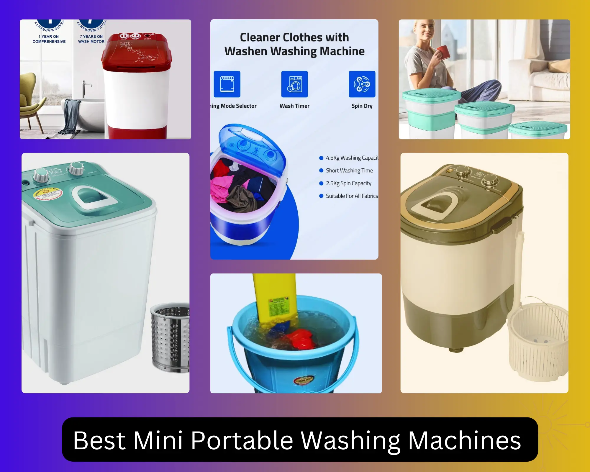 Best Mini Washing Machines in India