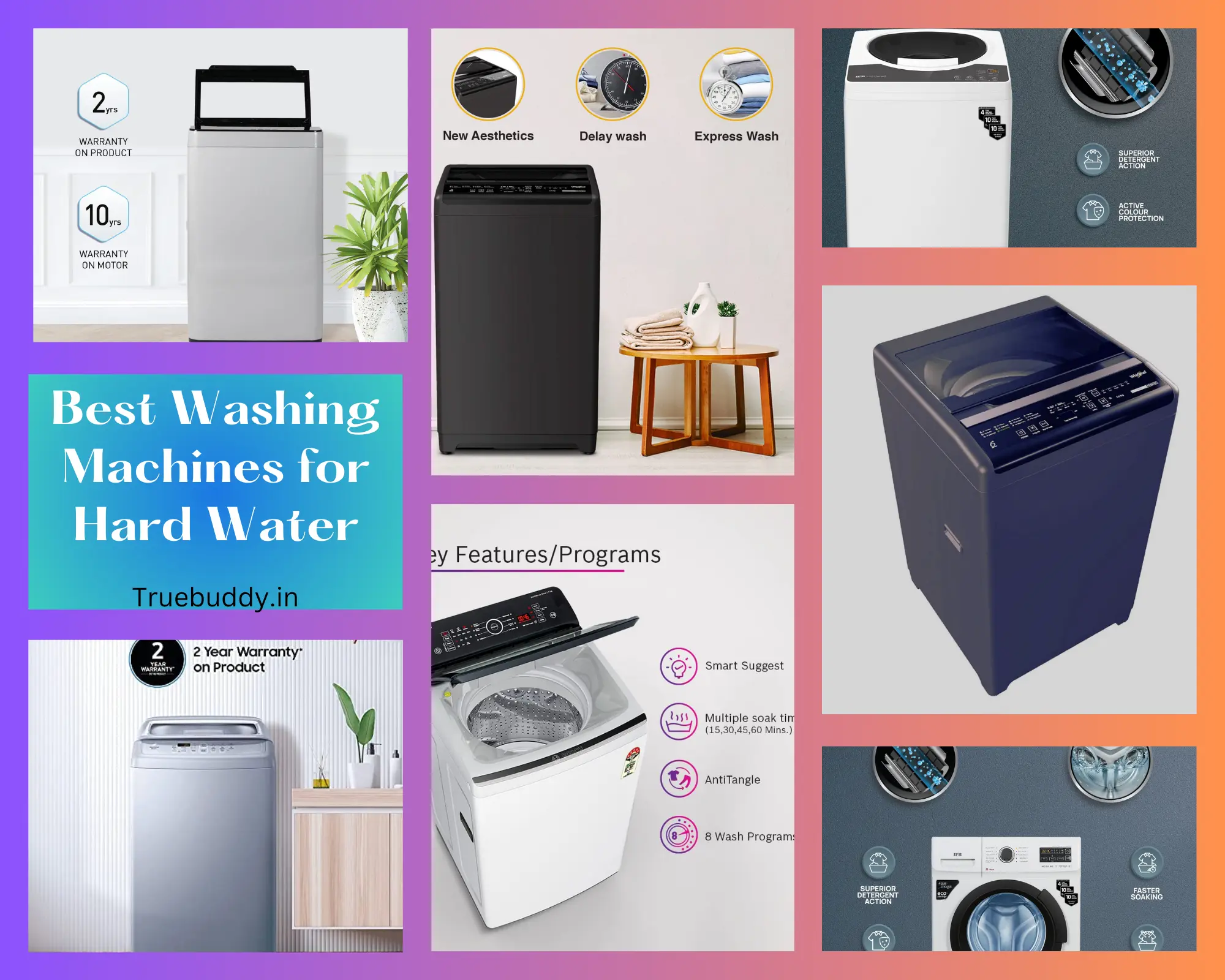 Best Washing Machines for Hard Water in India