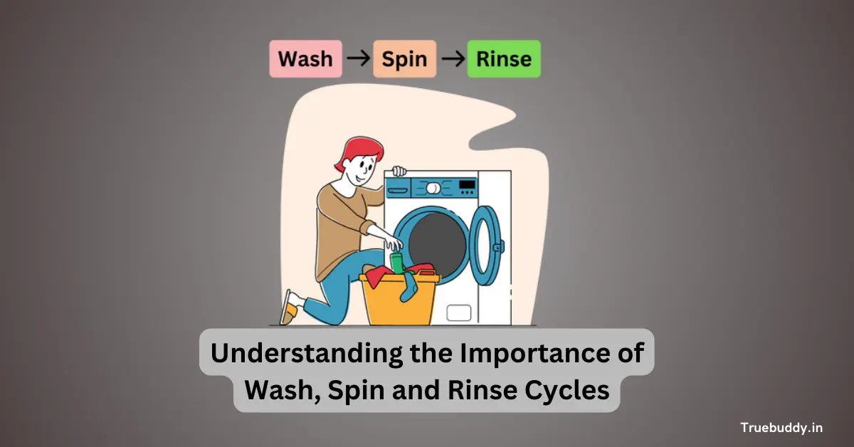 Wash Rinse and Spin in Washing Machine - Explained