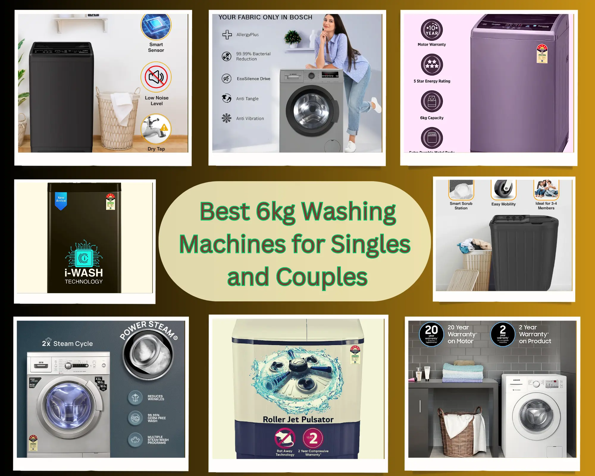 Best 6kg Small Washing Machines for Singles and Couples