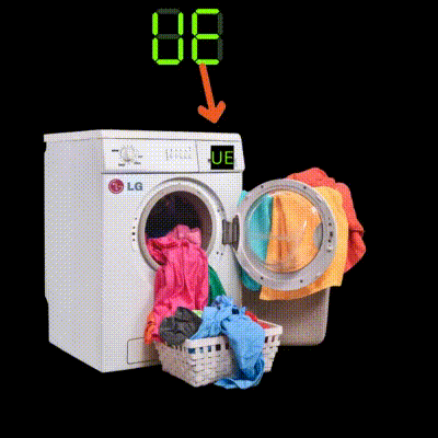 What is UE in LG Washing Machine?