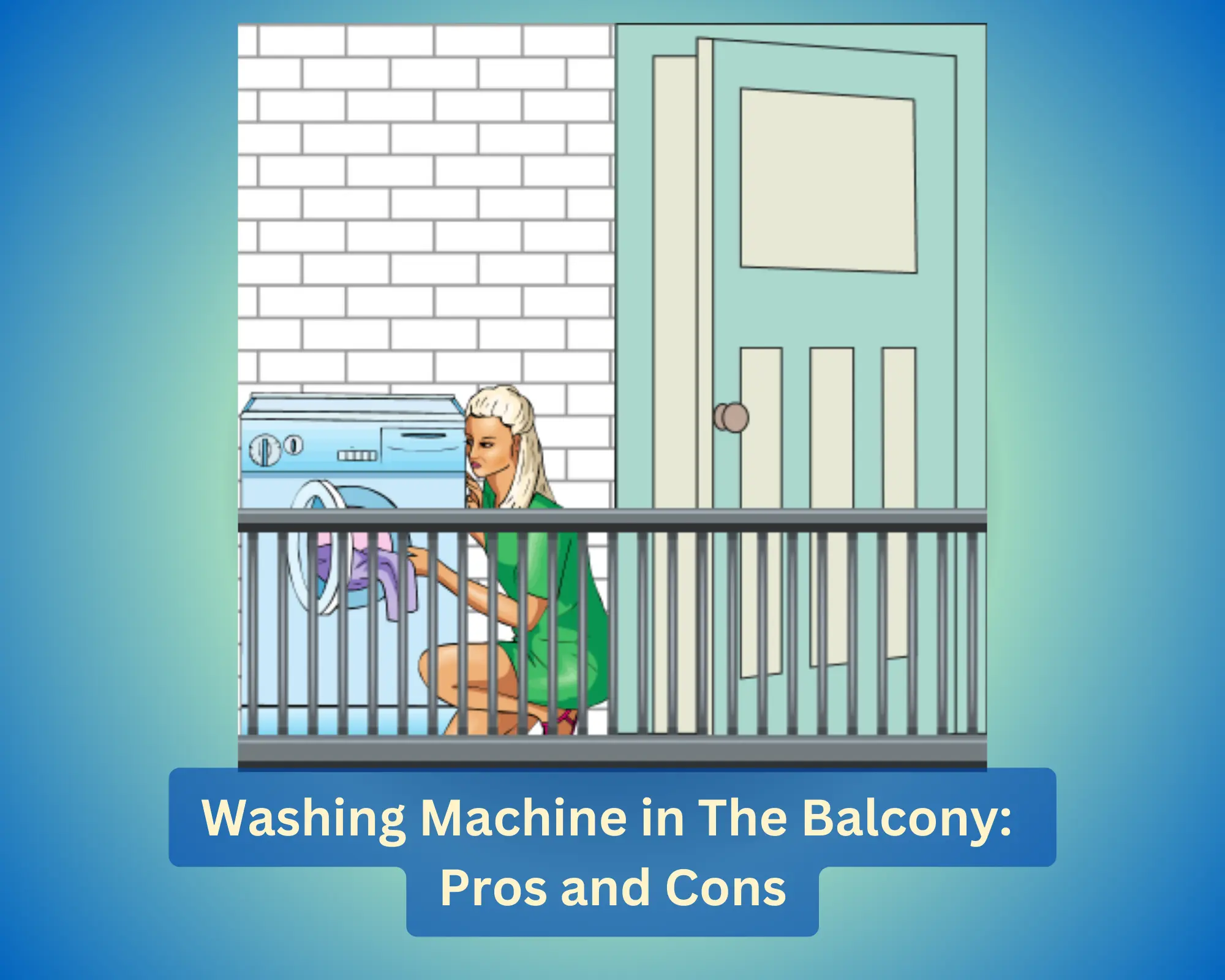 Washing Machine in The Balcony